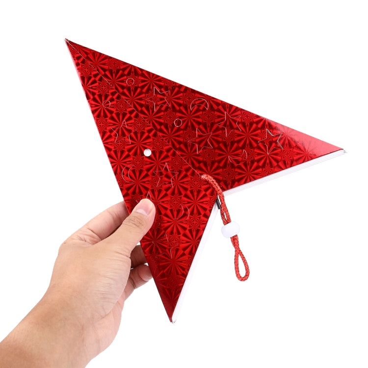 30cm Diagonal (Full Extended) Christmas Decoration 3D Holographic Paper Pentagram, Random Color Delivery, 60cm