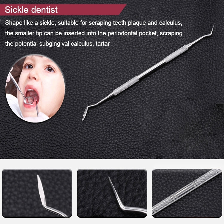 Dental Care Kit Stainless Steel Teeth Cleaning Tools Set Oral Hygiene Kit, 6 in 1