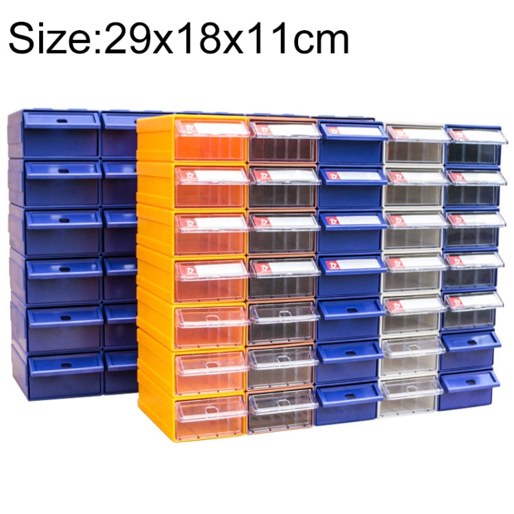 Thickened Combined Plastic Parts Cabinet Drawer Type Component Box Building Block Material Box Hardware Box, Random Color Delivery, Size: 29cm X 18cm X 11cm, Size: 29cm x 18cm x 11cm