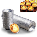 100 Stk. / Packung Aluminiumfolien-Förmchen für Eierkuchen, Größe: 7,5 x 4 x 2 cm