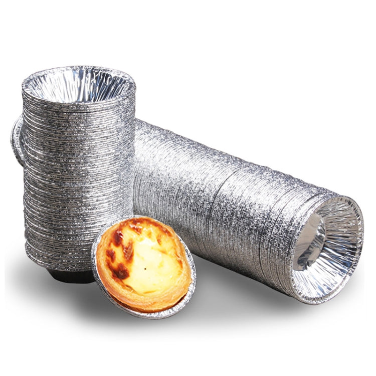 100 Stk. / Packung Aluminiumfolien-Förmchen für Eierkuchen, Größe: 7,5 x 4 x 2 cm