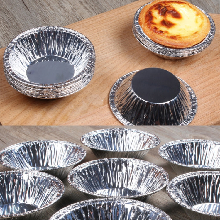 100 Stk. / Packung Aluminiumfolien-Förmchen für Eierkuchen, Größe: 7,5 x 4 x 2 cm