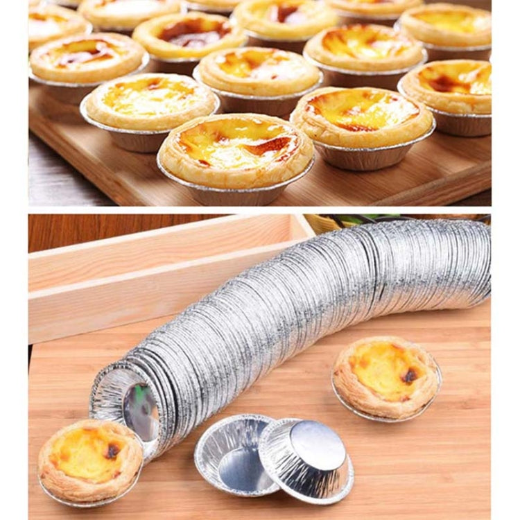 100 Stk. / Packung Aluminiumfolien-Förmchen für Eierkuchen, Größe: 7,5 x 4 x 2 cm
