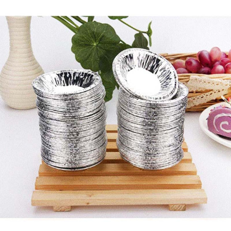 100 Stk. / Packung Aluminiumfolien-Förmchen für Eierkuchen, Größe: 7,5 x 4 x 2 cm