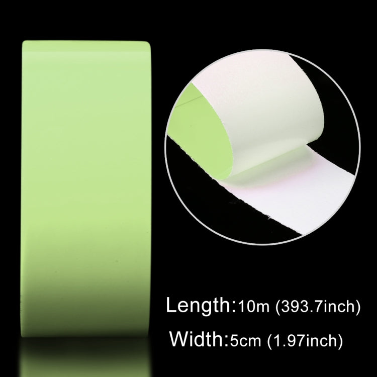 Luminous Tape Green Glow In Dark Wall Sticker Luminous Photoluminescent Tape Stage Home Decoration, Size: 5cm x 10m, 5cm x 10m