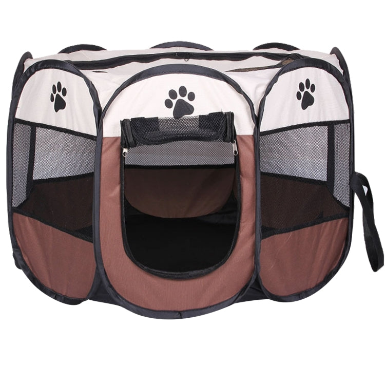 Modisches, wasserdichtes Hunde-Zelt aus Oxford-Gewebe, faltbarer, achteckiger Outdoor-Haustier-Laufstall, S, Größe: 73 x 73 x 43 cm, Größe: S (Gelb), Größe: S (Rot), Größe: S (Magenta), Größe: S (Blau), Größe: 73 x 73 x 43 cm (Kaffee)