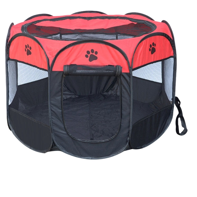 Fashion Oxford Cloth Waterproof Dog Tent Foldable Octagonal Outdoor Pet Fence, S, Size: 73 x 73 x 43cm, Size: S (Yellow), Size: S (Red), Size: S (Magenta), Size: S (Blue), Size: 73 x 73 x 43cm(Coffee)
