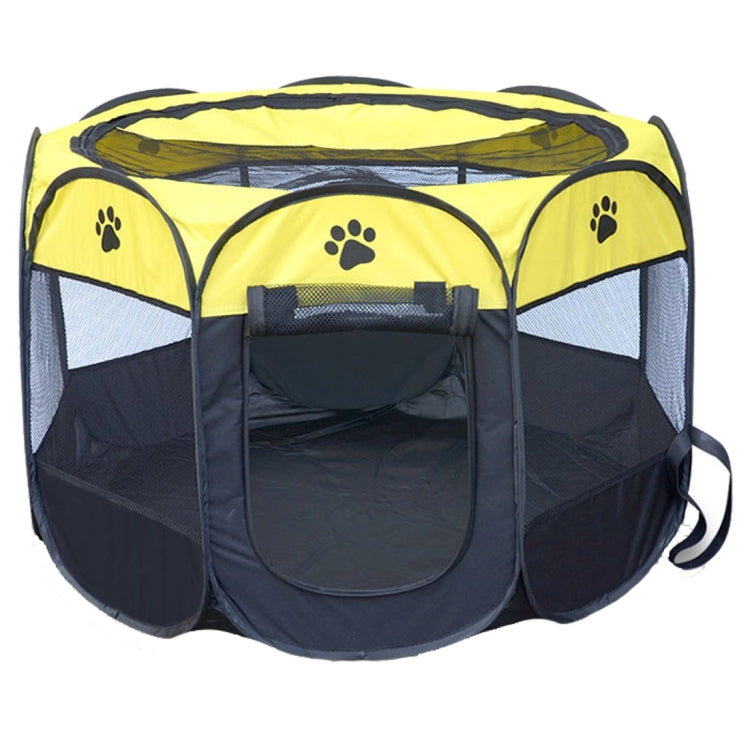Modisches, wasserdichtes Hunde-Zelt aus Oxford-Gewebe, faltbarer, achteckiger Outdoor-Haustier-Laufstall, S, Größe: 73 x 73 x 43 cm, Größe: S (Gelb), Größe: S (Rot), Größe: S (Magenta), Größe: S (Blau), Größe: 73 x 73 x 43 cm (Kaffee)