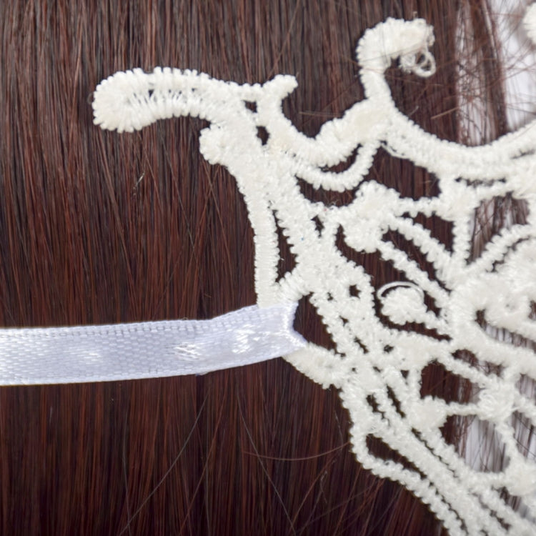 Sexy Spitzenmaske für Halloween-Maskenball, halbbedeckte Augenpartie, halbbedeckt