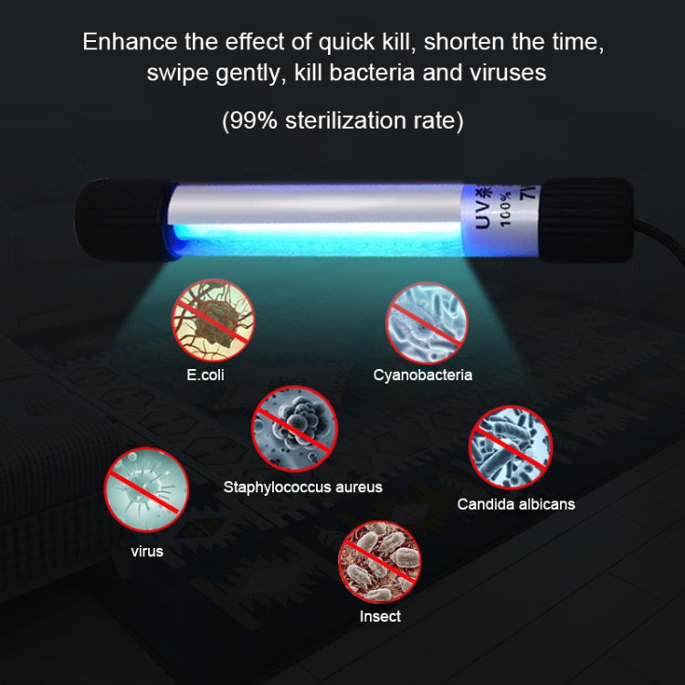 60W 69cm Length Ozone UV Strong Light Disinfection Portable Anti-virus Sterilization Lamp Bar Strip, CN Plug, 60W 69cm