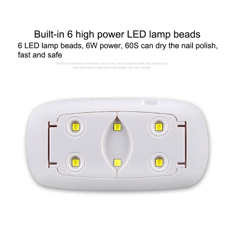 SUN mini 2 6W UV + LED USB Nail Lamp Fingernail Gel Curing Dryer