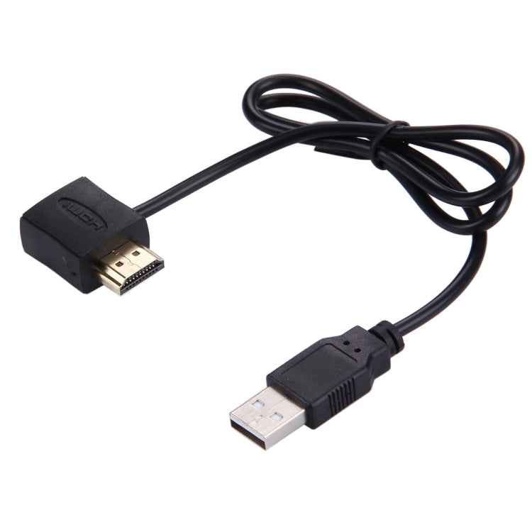 50 cm HDMI-Buchse + HDMI-Stecker auf USB 2.0-Stecker Adapterkabel