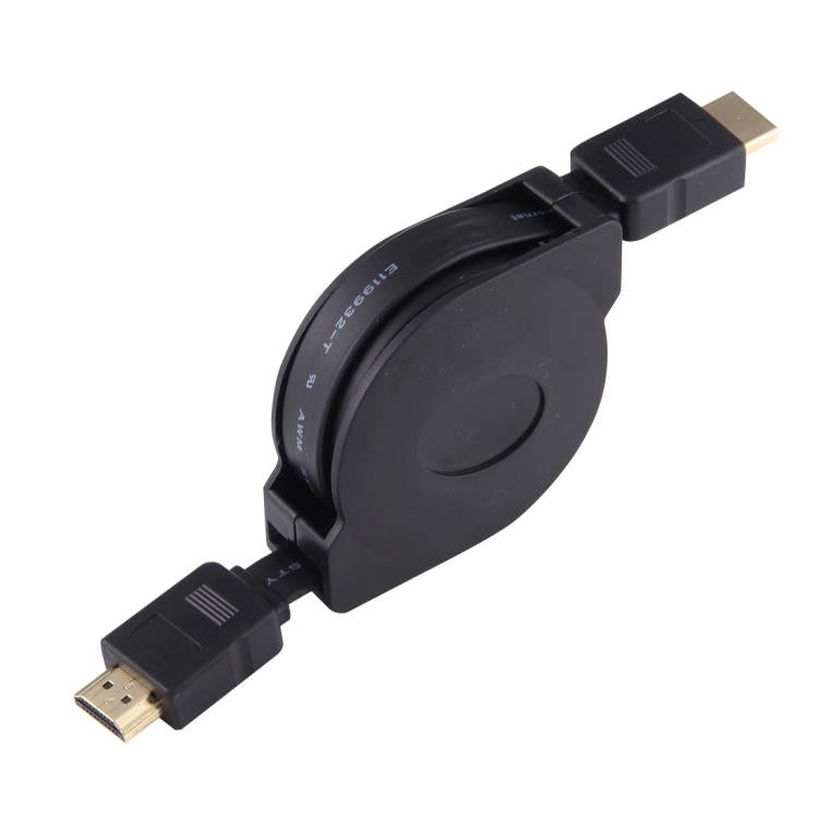 1 m HDMI-auf-HDMI-Stecker, ausziehbares Video-/Audio-Adapterkabel mit Mini-HDMI- und Micro-HDMI-Adaptern für HDTV, Monitore, Projektoren, PCs, Kameras, Tablets und Smartphones