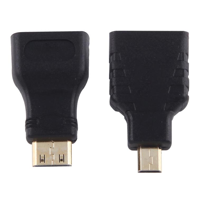 1 m HDMI-auf-HDMI-Stecker, ausziehbares Video-/Audio-Adapterkabel mit Mini-HDMI- und Micro-HDMI-Adaptern für HDTV, Monitore, Projektoren, PCs, Kameras, Tablets und Smartphones