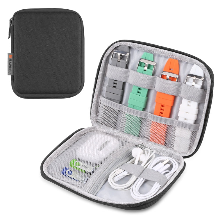 HAWEEL Uhrenarmband-Organizer-Box, Aufbewahrungstasche für Kopfhörer / USB-Sticks / Digitalkabel, Uhrenarmband-Organizer, Größe: S