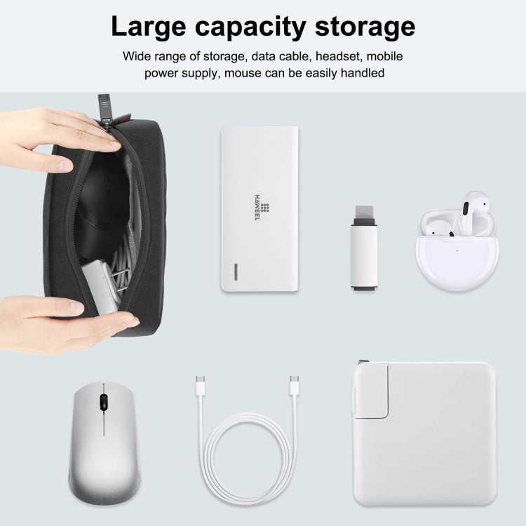 Small Electronics Organizer Bag Cable Storage Case for Charger, Power Bank, Earphones & Accessories Travel Tech Pouch S Size