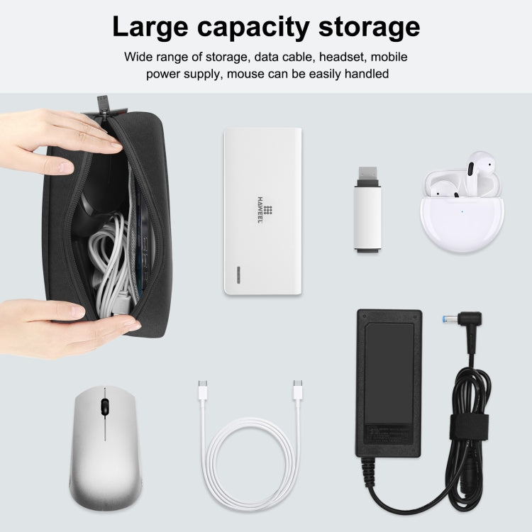 HAWEEL Elektronik-Organizer-Aufbewahrungstasche für Ladegerät, Powerbank, Kabel, Maus, Kopfhörer, Größe: L, Elektronik-Organizer, Größe: L
