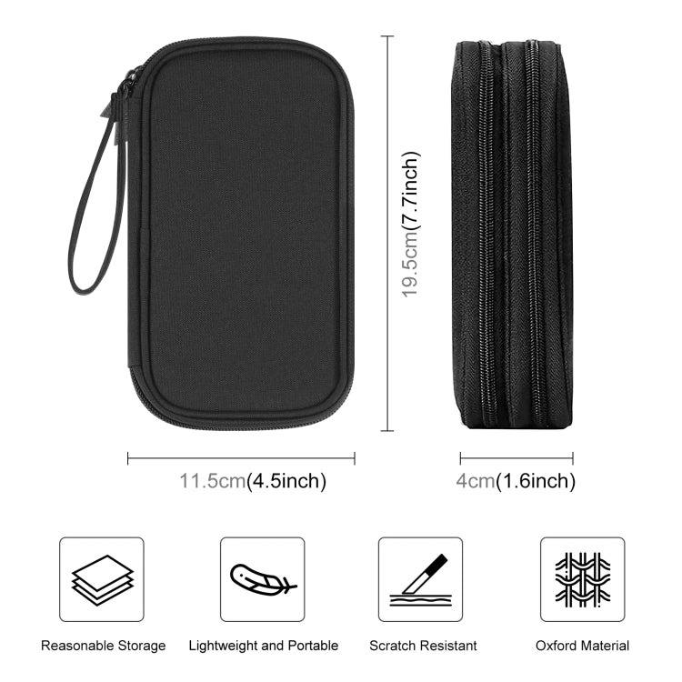 HAWEEL Double Layer Electronic Organizer Bag for Cables Charger & Accessories
