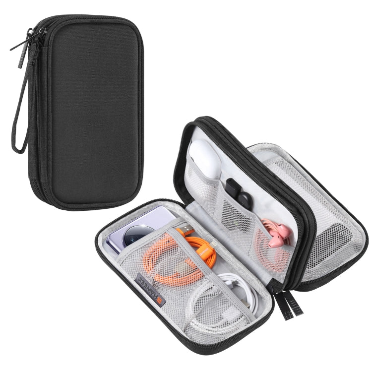 HAWEEL Double Layer Electronic Organizer Bag for Cables Charger & Accessories