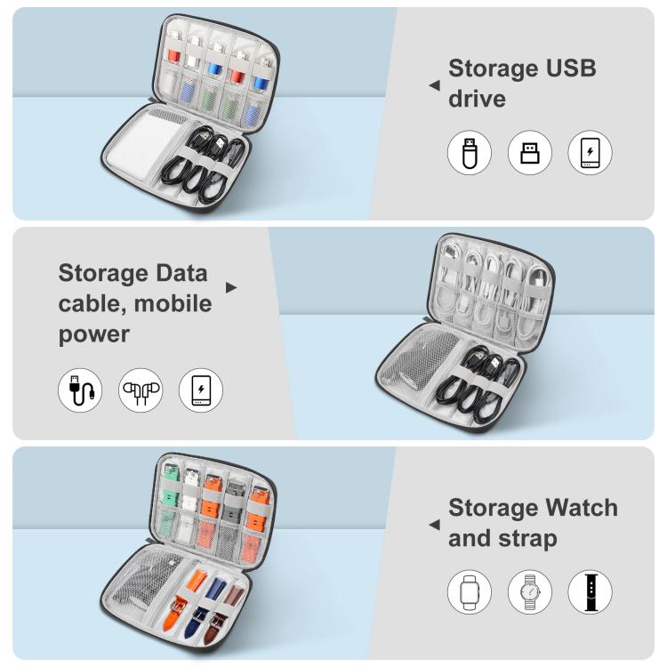 HAWEEL Watch Band Organizer Box Earphones / U Disk / Digital Cable Storage Case, Watch Band Organizer, Size: M