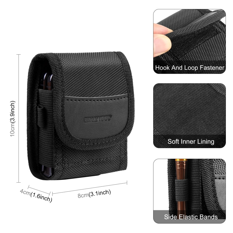 HAWEEL Flip Phone Belt Clip Pouch Nylon Carry Case Protective Holster