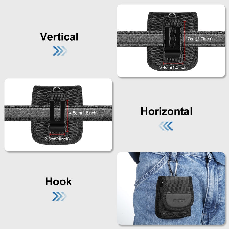 HAWEEL Flip Phone Belt Clip Pouch Nylon Carry Case Protective Holster