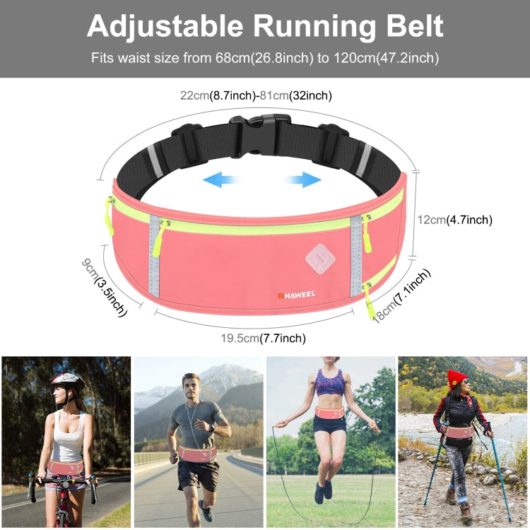 HAWEEL Running Belt Waist Fanny Pack Bag Sports Waterproof Waist Phone Pocket, Waist Phone Pocket