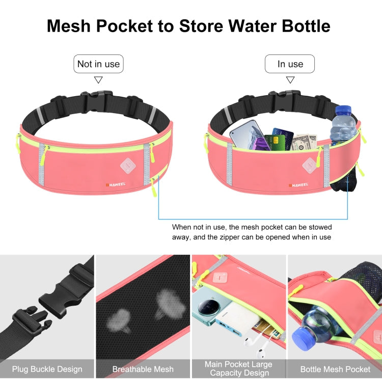 HAWEEL Running Belt Waist Fanny Pack Bag Sports Waterproof Waist Phone Pocket