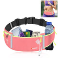 HAWEEL Running Belt Waist Fanny Pack Bag Sports Waterproof Waist Phone Pocket(Pink)