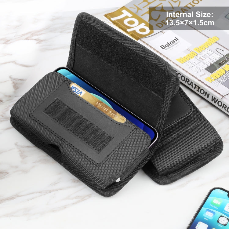 HAWEEL 4.7” Phone Belt Clip Pouch Nylon Holster Case with Card Slot