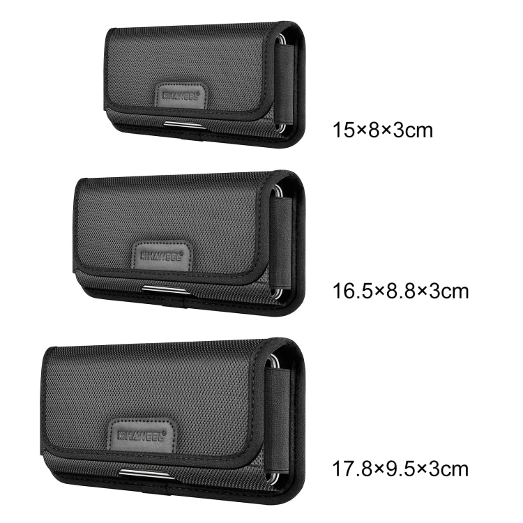 HAWEEL 4.7” Phone Belt Clip Pouch Nylon Holster Case with Card Slot