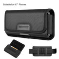 HAWEEL 4.7” Phone Belt Clip Pouch Nylon Holster Case with Card Slot