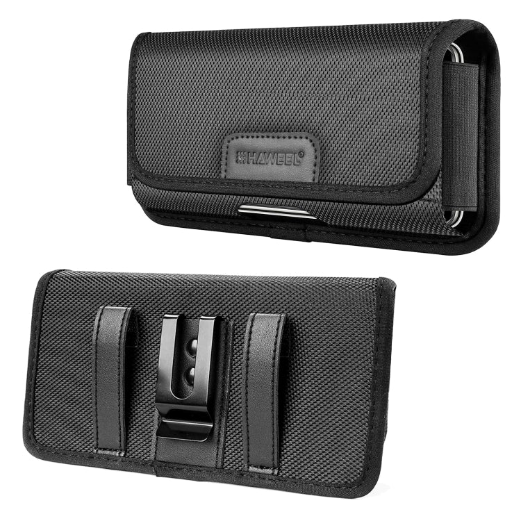 HAWEEL 6.1–6.8” Phone Belt Clip Pouch Nylon Holster Case with Card Slot