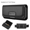 HAWEEL 6.1–6.8” Phone Belt Clip Pouch Nylon Holster Case with Card Slot