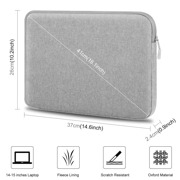 HAWEEL 15 Inch Laptop Sleeve Bag with Zipper for 14–15 Inch Laptop Case Protective Briefcase Travel Cover