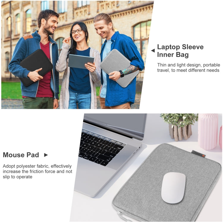 HAWEEL 15 Inch Laptop Sleeve Bag with Zipper for 14–15 Inch Laptop Case Protective Briefcase Travel Cover
