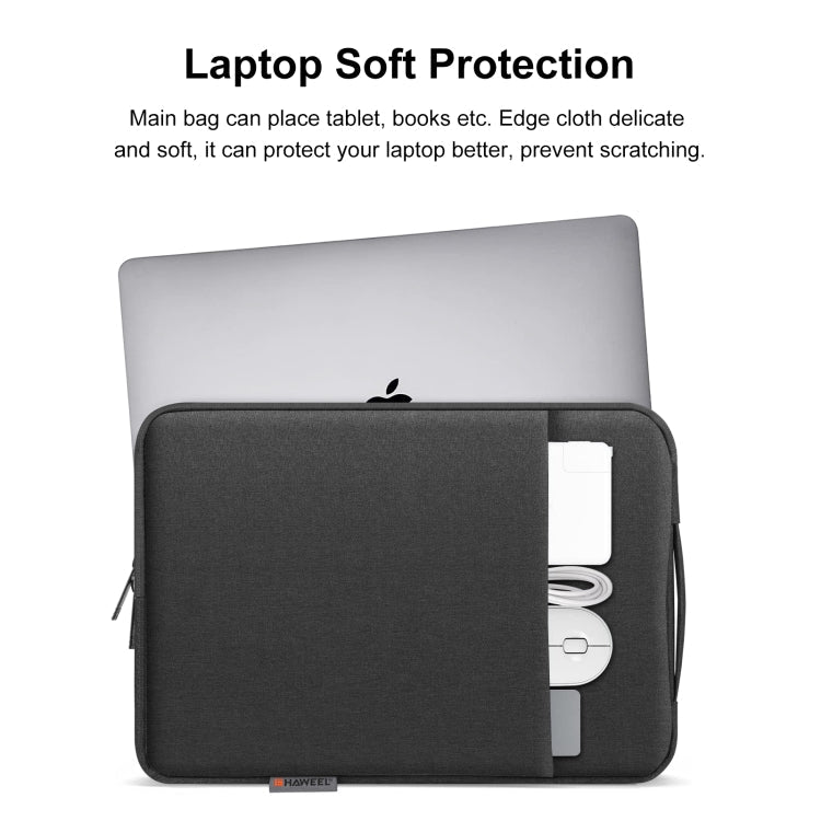 HAWEEL Laptop-Schutzhülle Aktentasche mit Reißverschluss und Tragegriff für 12,5-13,5 Zoll Laptops, für 12,5-13,5 Zoll Laptops (mit Tragegriff)