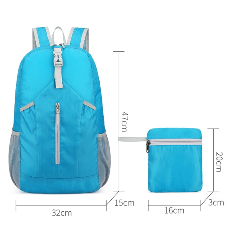 HAWEEL Wander-Rucksack, tragbar, faltbar, Rucksack mit großem Fassungsvermögen (Schwarz)