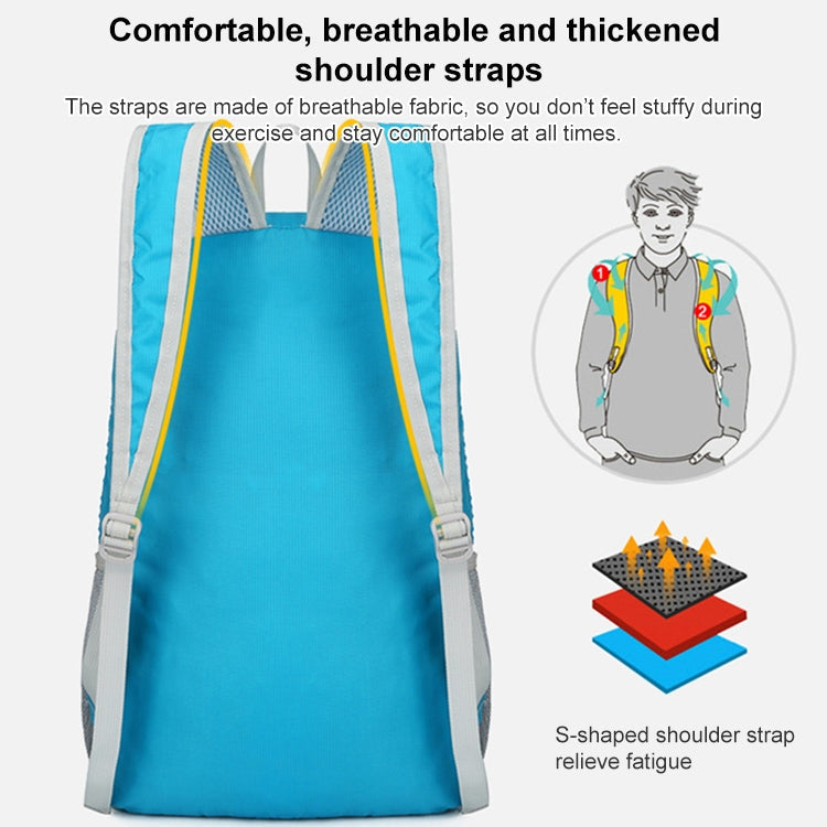 HAWEEL Wander-Rucksack, tragbar, faltbar, Rucksack mit großem Fassungsvermögen (Schwarz)