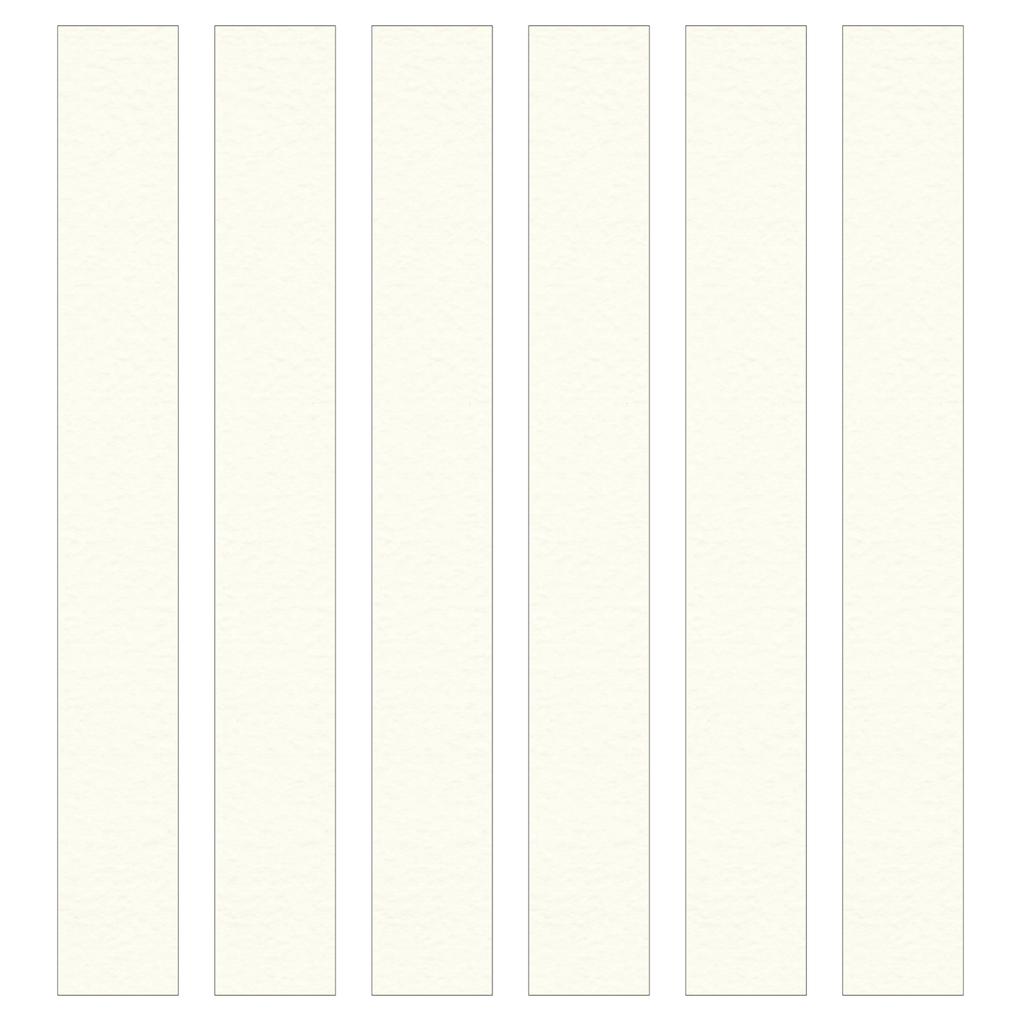 Hammered White Paper Chain Card Strips. 5 Meter / 16 Feet Long. Wedding Party Decor