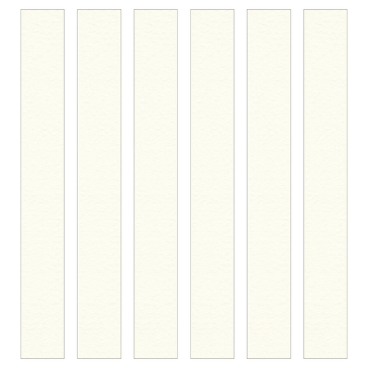 Hammered White Paper Chain Card Strips. 5 Meter / 16 Feet Long. Wedding Party Decor