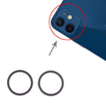2 PCS Rear Camera Glass Lens Metal Protector Hoop Ring for iPhone 12, For iPhone 12