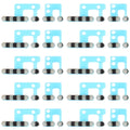 10 PCS Speaker Dustproof Mesh for iPhone 12, For iPhone 12
