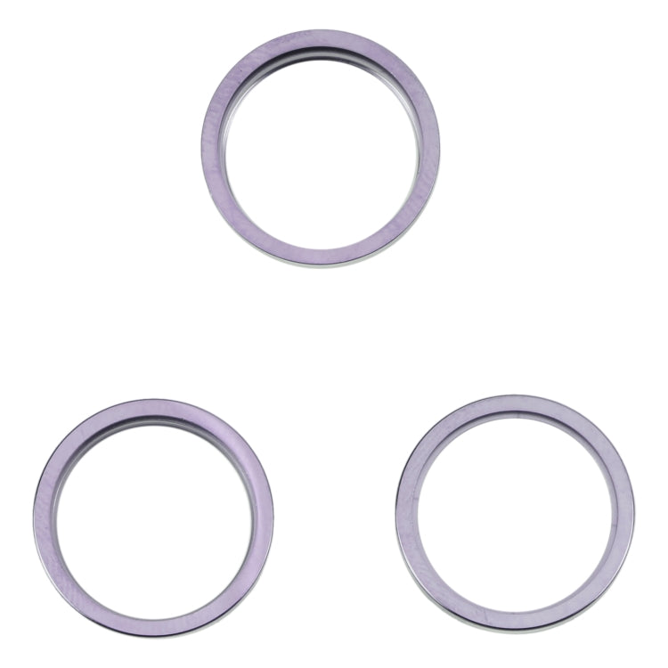 For iPhone 14 Pro Max 3PCS Rear Camera Glass Lens Metal Outside Protector Hoop Ring, For iPhone 14 Pro Max