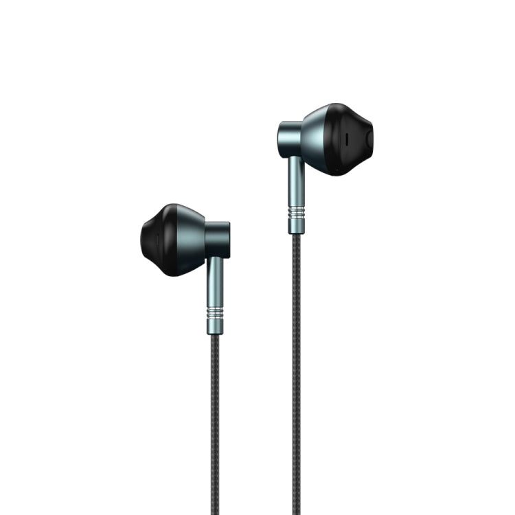 REMAX RM-201 In-Ear-Stereo-Metall-Musik-Kopfhörer mit Kabelsteuerung + Mikrofon, unterstützt Freisprechen