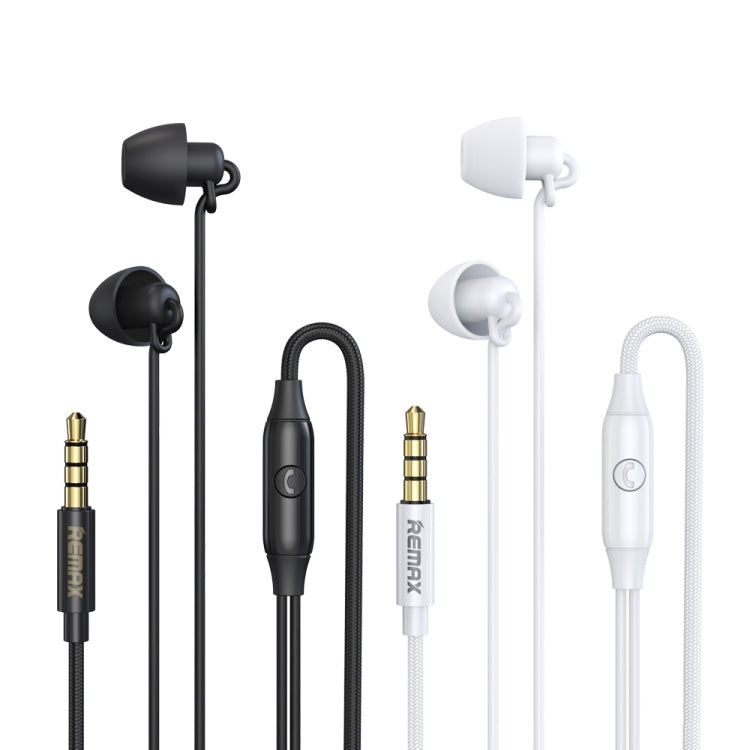 REMAX RM-208 In-Ear Stereo Sleep Earphone with Wire Control + MIC, Support Hands-free