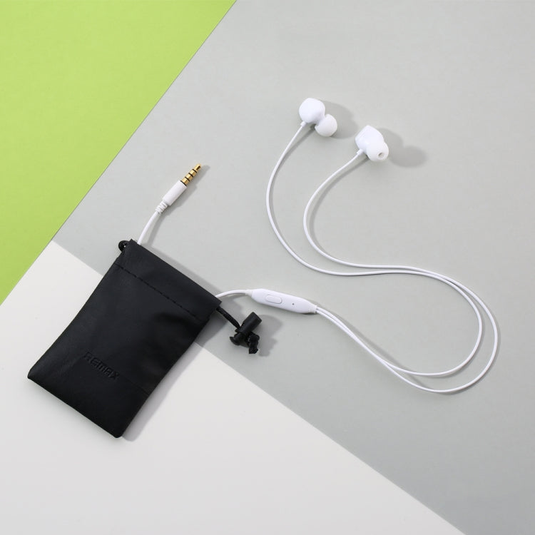 REMAX RM-550 3.5mm Gold Pin In-Ear Stereo Music Earphone with Wire Control + MIC, Support Hands-free