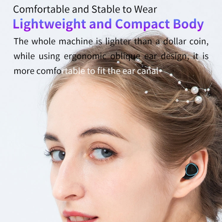 M10 Bluetooth 5.1 TWS Kabellose Bluetooth-Kopfhörer mit Digitalanzeige und Ladebox, Unterstützung für Touch & Siri & Akkuanzeige, M10 Schwarz, M10 Grün