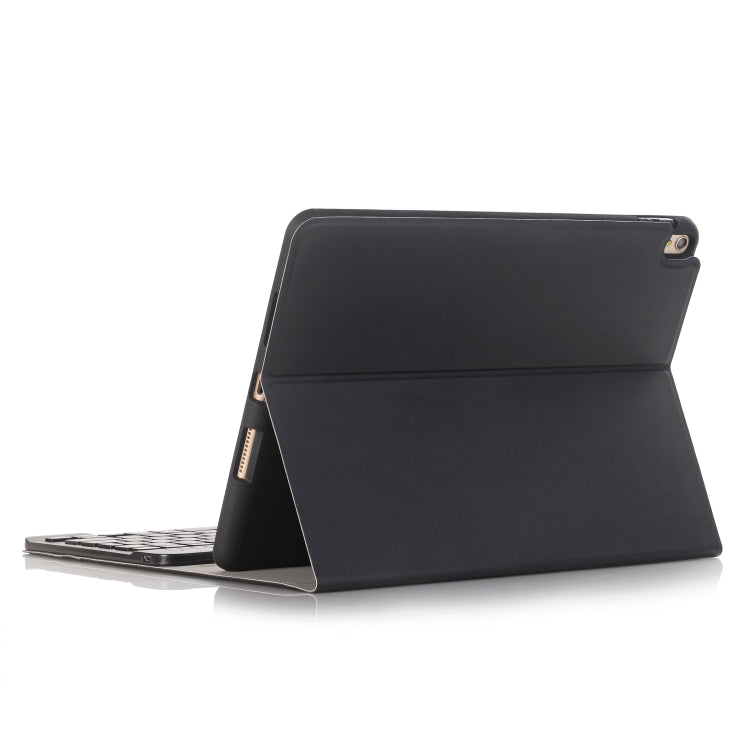 A09B Bluetooth 3.0 Ultradünnes abnehmbares ABS-Bluetooth-Tastatur-Leder-Tablet-Etui für iPad Air / Pro 10,5 Zoll (2019), mit Stiftschlitz und Halter