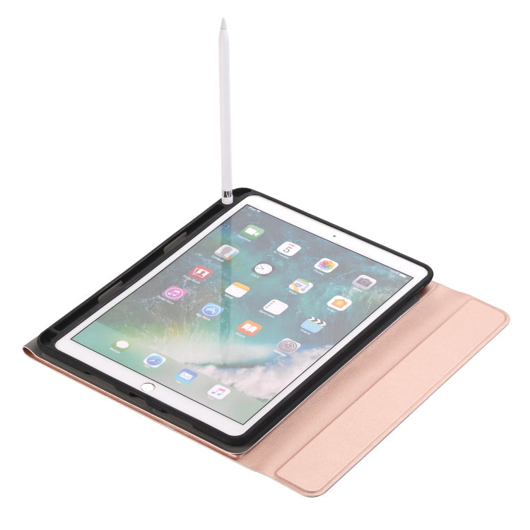 A09B Bluetooth 3.0 Ultradünnes abnehmbares ABS-Bluetooth-Tastatur-Leder-Tablet-Etui für iPad Air / Pro 10,5 Zoll (2019), mit Stiftschlitz und Halter